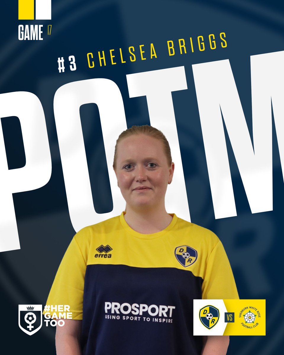 𝗣𝗢𝗧𝗠

Really pleased for Chelsea this afternoon who was awarded 'Player of the Match' against Sherburn Ladies. A great performance at full back in difficult conditions!

Congratulations Chelsea!