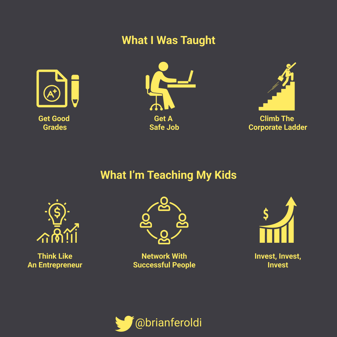 What I was taught vs. what I'm teaching my kids: