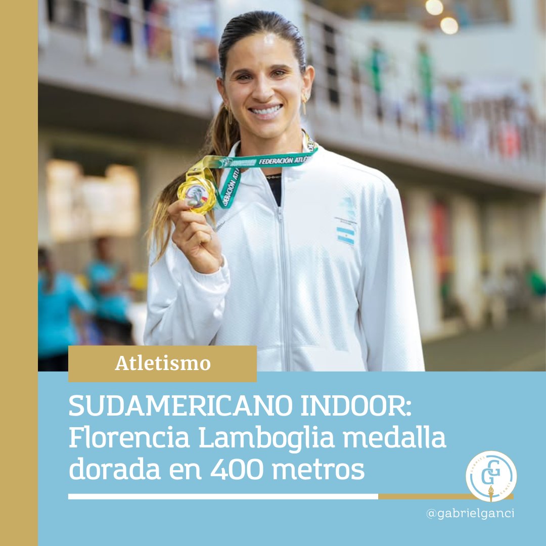 Gabriel Ganci (@gabrielganci) on Twitter photo #ATLETISMO SUDAMERICANO INDOOR COCHABAMBA 2025
🔷¡ <a href="/Florlamboglia92/">Flor Lamboglia</a> MEDALLA DORADA🥇EN 400 METROS!🔷
En el segundo día de competencias, <a href="/Florlamboglia92/">Flor Lamboglia</a> se impuso en la Final de 400 metros, con un registro de 55.35.
#VamosARGENTINAAA🇦🇷
Foto: Sebastián Lasquera #ATLETISMO SUDAMERICANO INDOOR COCHABAMBA 2025
🔷¡ <a href="/Florlamboglia92/">Flor Lamboglia</a> MEDALLA DORADA🥇EN 400 METROS!🔷
En el segundo día de competencias, <a href="/Florlamboglia92/">Flor Lamboglia</a> se impuso en la Final de 400 metros, con un registro de 55.35.
#VamosARGENTINAAA🇦🇷
Foto: Sebastián Lasquera