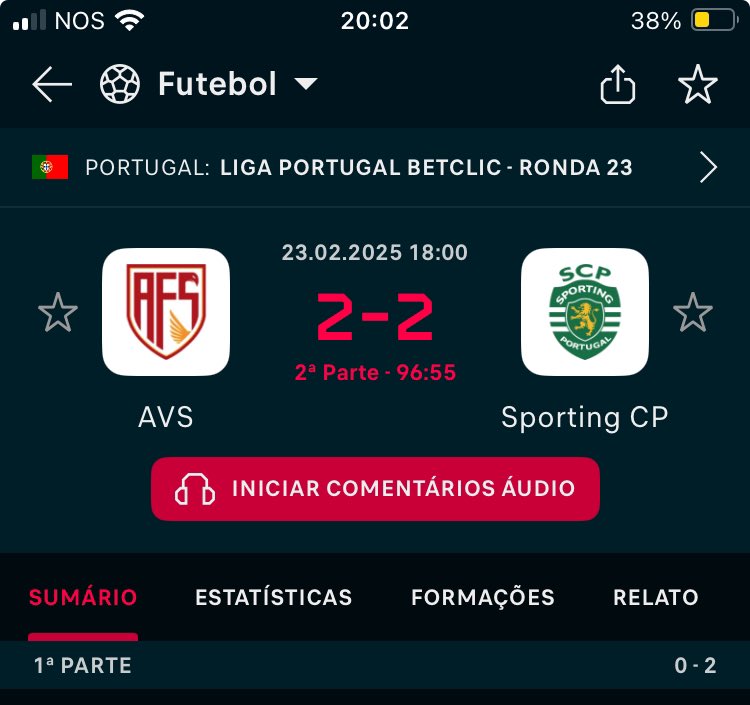 Mesmo com 2 golos em fora do jogo o Sporting não consegue ganhar em Aves.

Parabéns aos envolvidos, tornaram-se uma comédia.