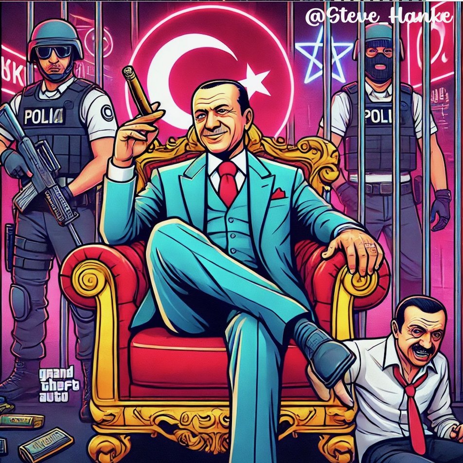 steve_hanke's tweet image. #TurkeyWatch🇹🇷: Erdogan&apos;s crackdown on TUSIAD is shaking investor confidence just as his gov&apos;t pushes an &quot;economic turnaround.&quot;

After travel bans on TUSIAD leaders &amp;amp; with legal probes intensifying, foreign investors are on edge.

PRES. ERDOGAN’S TURKEY = GRAND THEFT GROWTH.