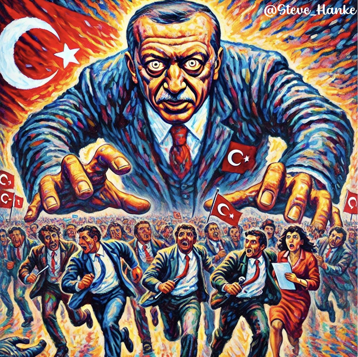 steve_hanke's tweet image. #TurkeyWatch🇹🇷: A SWEEPING 353 PEOPLE with ties to Turkish restaurant chain Maydanoz Döner have been detained by authorities. 

PRES. ERDOGAN’S TURKEY = NO PERSON = NO PROBLEM.