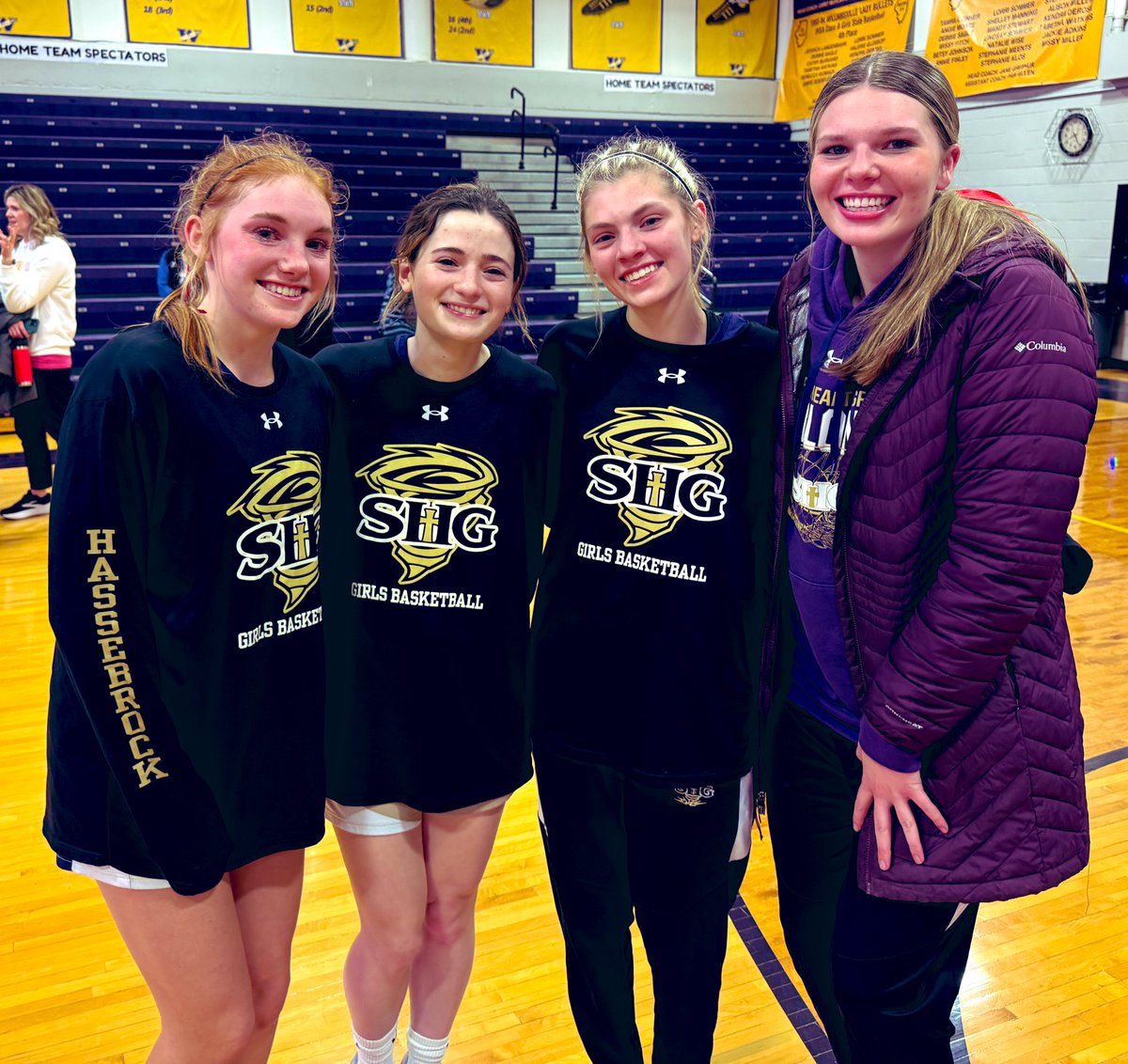 My SHG girls’ basketball senior season came to an end on Thursday. A big thank you to all our fans who came out to cheer us on. To my teammates, we worked hard, we got better, and we always gave it our all. I will miss you next year. Go Cycs ⭐️💜🌪️!