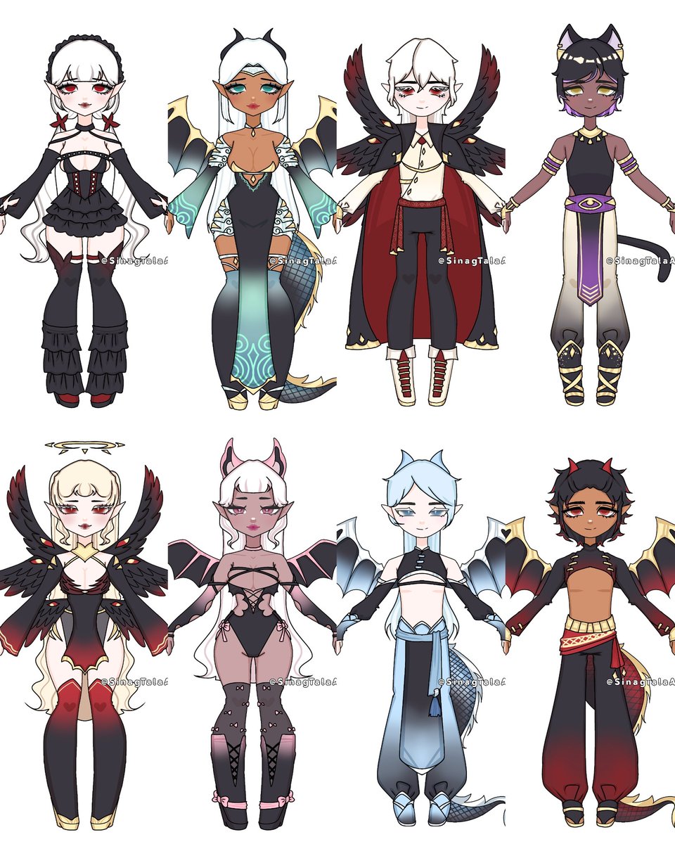 Adoptable open! ◇ 
Price: $4 |Paypal|Ko-Fi|Gcash

Theme: Random

Custom open (dm me)

They doesn't have a name nor lore yet, so; have the luxury to give them life

T&amp;C: toyhou.se/23588992.tc

Check out for more: 
toyhou.se/SinagTalaArt/c…

#adoptables #design #ENVtuber