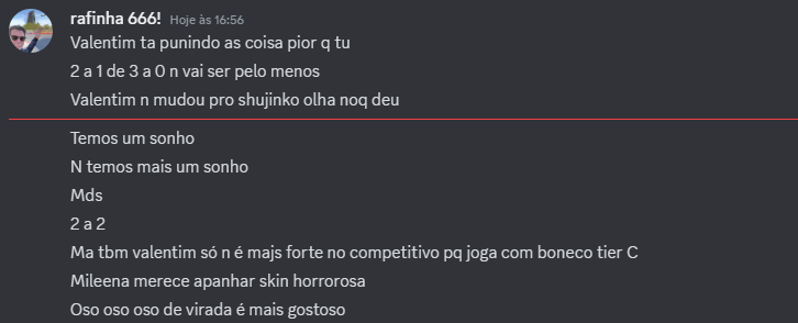 THstarboyyy's tweet photo. apenas as msgns minhas e do meu amigo durante essa luta @um_Rafa_por_ai #ProKompComMax https://t.co/AiRxbYSnsk