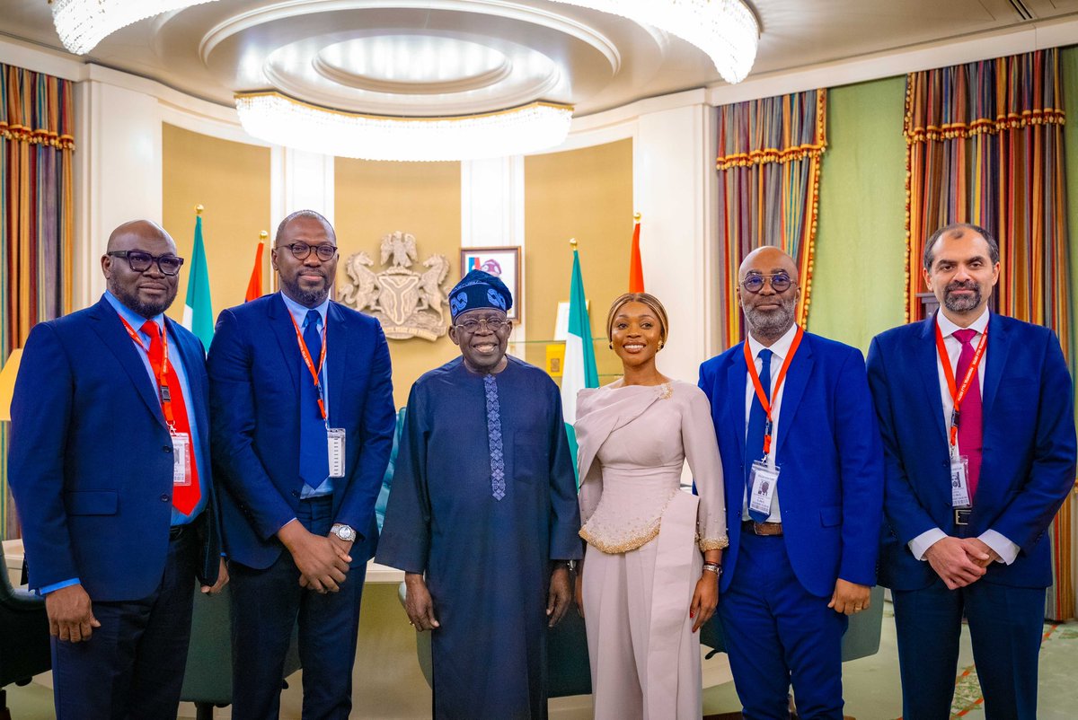 Bola Ahmed Tinubu (@officialabat) on Twitter photo Yesterday, I met with the leadership of <a href="/theflutterwave/">Flutterwave</a> and Alami Capital to discuss boosting our digital economy. Together, weāre removing obstacles so businesses can thrive.
With strong leadership from Minister Wale Edun, Dr. Armstrong Ume Takang of MOFI, and Dr. Inuwa Kashifu Yesterday, I met with the leadership of <a href="/theflutterwave/">Flutterwave</a> and Alami Capital to discuss boosting our digital economy. Together, weāre removing obstacles so businesses can thrive.
With strong leadership from Minister Wale Edun, Dr. Armstrong Ume Takang of MOFI, and Dr. Inuwa Kashifu