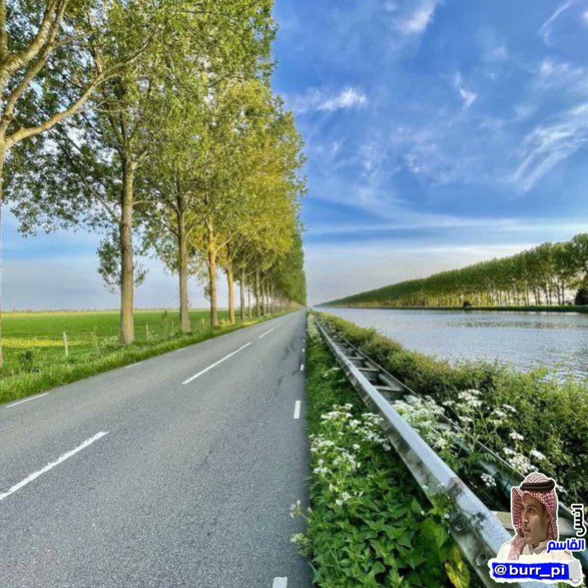 صورة نادرة لجمال الطبيعة في هولندا، وهذه الصورة هي صورة واحدة وليست صور متعددة .. سبحان الله الذي خلق فأبدع فأذهل العيون❤️.. #أنس_القاسم