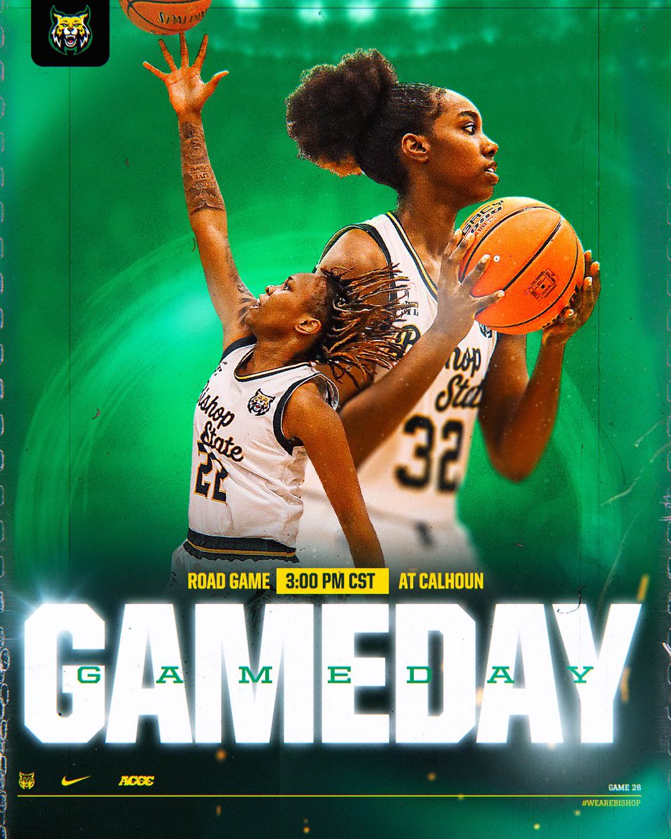 BishopStateWBB ๐ (@bishopstatewbb) on Twitter photo Game DayโฆThe Wildcat Way ๐ฏ๐Conference Game on the Road ๐Today vs. <a href="/warhawkwbb/">Calhoun Womenโs Basketball</a> #WeAreBishop #WildcatWay #BishopState
โฐ : 3๏ธโฃ:0๏ธโฃ0๏ธโฃPM
๐๏ธ: Sunday, February 23, 2025
๐ : <a href="/Calhoun/">calhoun</a> Community College <a href="/warhawkwbb/">Calhoun Womenโs Basketball</a>
๐: Huntsville, Alabama
๐ฅ๏ธ WATCH LIVE :fan.hudl.com/usa/al/north-tโฆ Game DayโฆThe Wildcat Way ๐ฏ๐Conference Game on the Road ๐Today vs. <a href="/warhawkwbb/">Calhoun Womenโs Basketball</a> #WeAreBishop #WildcatWay #BishopState
โฐ : 3๏ธโฃ:0๏ธโฃ0๏ธโฃPM
๐๏ธ: Sunday, February 23, 2025
๐ : <a href="/Calhoun/">calhoun</a> Community College <a href="/warhawkwbb/">Calhoun Womenโs Basketball</a>
๐: Huntsville, Alabama
๐ฅ๏ธ WATCH LIVE :fan.hudl.com/usa/al/north-tโฆ