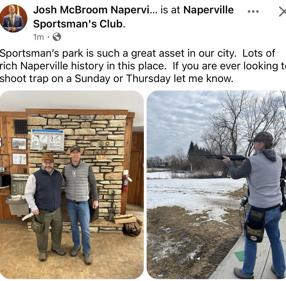 PeaceInNaperville (@napervillepeace) on Twitter photo This is so offensive. We should be able to enjoy our parks with out hearing shot guns blasting away. Why doesn’t anyone object to this? I feel a petition coming on. No more guns in our parks! <a href="/WillClownCar/">Will County Clown Car</a> <a href="/MomsDemand/">Moms Demand Action</a> <a href="/RepCasten/">Rep. Sean Casten</a> <a href="/RepBillFoster/">Congressman Bill Foster</a> <a href="/allison4naper/">The Rundown with Allison Longenbaugh</a> <a href="/bennynaperville/">Dr. Benjamin M. White</a> This is so offensive. We should be able to enjoy our parks with out hearing shot guns blasting away. Why doesn’t anyone object to this? I feel a petition coming on. No more guns in our parks! <a href="/WillClownCar/">Will County Clown Car</a> <a href="/MomsDemand/">Moms Demand Action</a> <a href="/RepCasten/">Rep. Sean Casten</a> <a href="/RepBillFoster/">Congressman Bill Foster</a> <a href="/allison4naper/">The Rundown with Allison Longenbaugh</a> <a href="/bennynaperville/">Dr. Benjamin M. White</a>