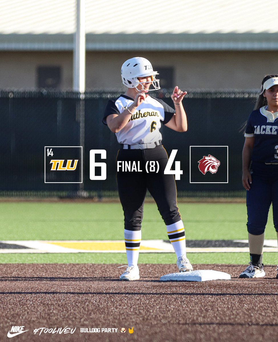 TLUsoftball's tweet photo. 8 for 8 in 8 🐶 🎱

The Bulldogs rally for two runs in the 8th to pick up their 8th straight win to open the season!

#TooLiveU | #PupsUp https://t.co/y7rN05NxRr