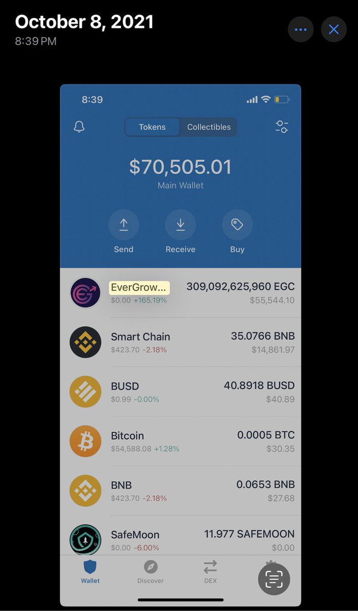 InvestwithDoc's tweet photo. October 8th 2021 when I was in the original EverGrow and turned 5k into over 150k only to lose 95% of it. 

Now Evergrow has been rebooted by a much better team ... @Evergrowcoin2 is the project on BNB that we all wish we had! Check out their TG and join the movement! 

https://t.co/3ICbEEsJdI
