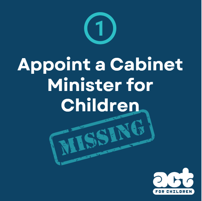 ACU_ICPS's tweet photo. Every child deserves a good life. But government policies have left too many children in poverty, in prison and in need of support. We have a plan. Join #ActForChildren to lobby for a Minister for Children https://t.co/gi80MOLUkP https://t.co/3ehQ94mBAa
