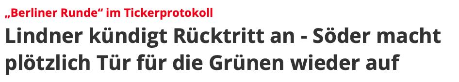 reitschuster's tweet photo. Keine drei Stunden sind seit Schließung der Wahllokale vergangen – und Söder kippt schon wieder um. Gestern versprach er noch fest, die Grünen seien tabu. Heute öffnet er ihnen die Hintertür: ‘wenn es nicht anders geht’. Aber offenbar lässt sich die Mehrheit gern täuschen. https://t.co/L7jYieDhSs