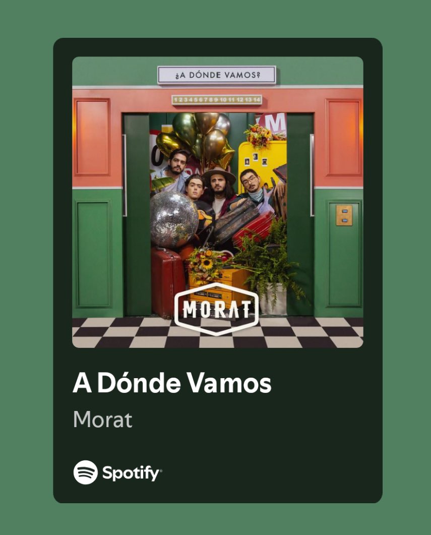 Que se te erice la piel al escuchar música y eso es estar vivo !!! 
#estarvivo
#vivir
#Amar
#Soñar
#Morat
 open.spotify.com/track/21t07fSx…