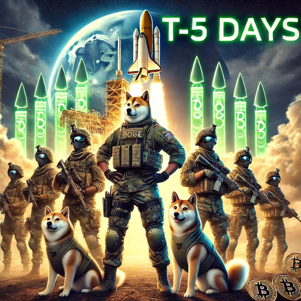 MilitaryDoge_'s tweet photo. 🔥The next 100x meme coin launches in 5 days… are you ready? 🚀

📈 The countdown is ON. The army is preparing. The mission is locked.
Don’t miss history in the making.🐕🦺💰

📅 Launch Date: 28.2.2024
🌕 100x or nothing. Strap in.
#MLTDOGE #Memecoin #DOGE #Altcoins #Bullish🚀🔥 https://t.co/o7D08y3j50