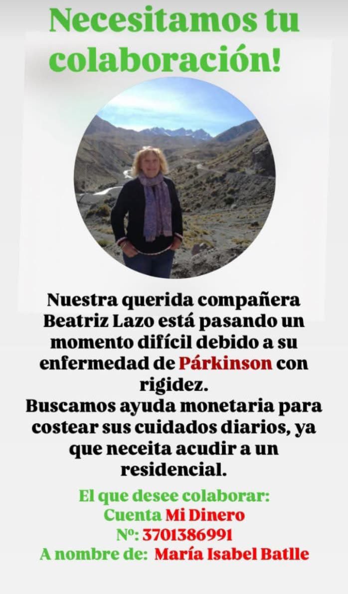zully_silva's tweet photo. Jubilada docente: Profesora de Idioma Español. 

Si puedes compartir, sus compañeros y compañeras estaremos agradecidos. https://t.co/hUdRdVxxzM