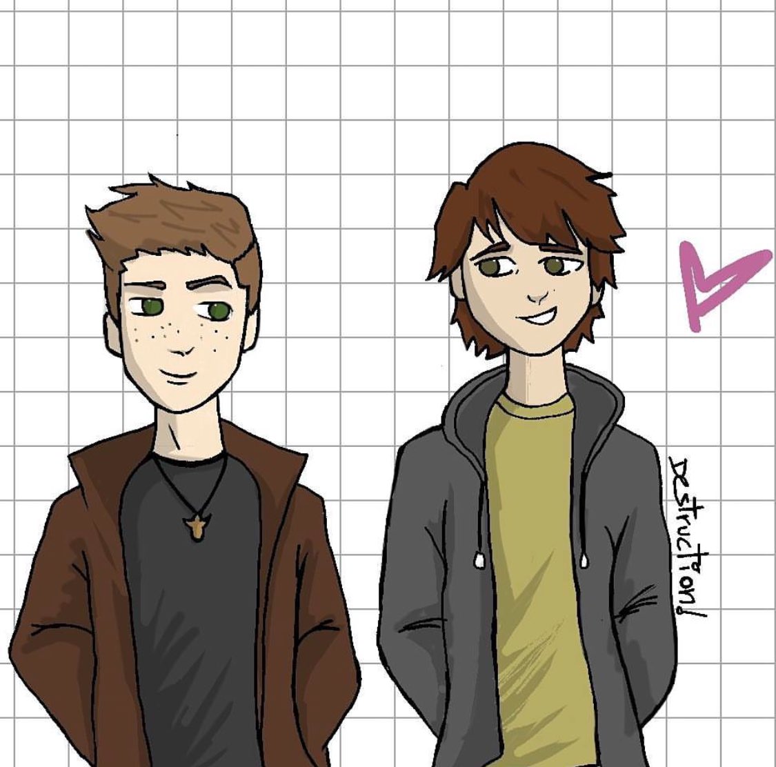 this was the first Wincest drawing of Sam and Dean I ever made, and looking at it now, I realize just how much has happened in these almost 9 years. How far I’ve come, all the incredible people I’ve met along the way. Thank you, always, for your support ❤️