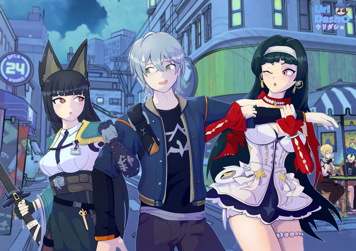 uricomics's tweet photo. I really like Astra but Im more in Miyabi´s team, dont mind his sister Belle in the back :D

#ZenlessZoneZero #ZZZ #HoYoverse #WiseBelle #AstraYao #miyabihoshimi #anime_girls #digitalart #ZZZFanart #AnimeArt #GameArt #Illustration #DigitalArt #ArtWork https://t.co/YQJ0D2XQjz