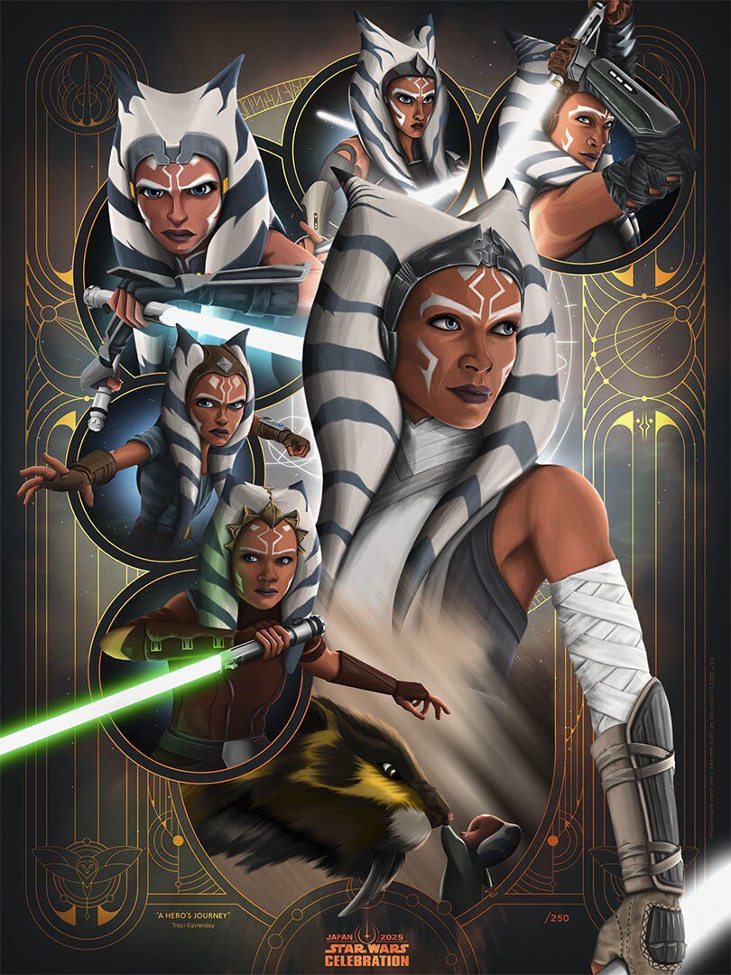 sw_holocron's tweet image. Ahsoka Tano over the ages in official STAR WARS CELEBRATION JAPAN art titled “A Hero’s Journey” by Traci Easterday.

See the other 19 pieces of official STAR WARS CELEBRATION JAPAN ART SHOW art in HD here: theholofiles.com/2025/02/20/sta…