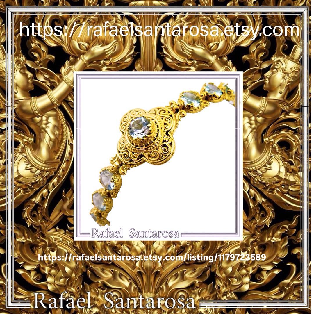 RafaelSantaro10's tweet image. Byzantine silver cross filigree beaded bracelet 18 karat gold filled with 5mm gems beads, sky blue topaz, amethyst, peridot, or garnet. 
rafaelsantarosa.etsy.com/listing/117972… #filigreejewelry #multigemstonebracelet #bohobracelets #rafaelsantarosaetsyshop #rafaelsantarosafinejewelry