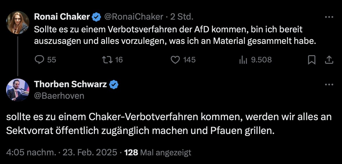 Der #AfD ler "Thorben Schwarz" hetzt gegen #Jesiden, in dem er ankündigt das Symbol der Jesiden, den Engel Taus (Tausi Melek, Engel Pfau) zu grillen. 

Straftat nach § 166 StGB.

Solche Äußerungen hört man oft von Anhängern der Terrorgruppe #IS. 

<a href="/PolizeiHamburg/">Polizei Hamburg</a>