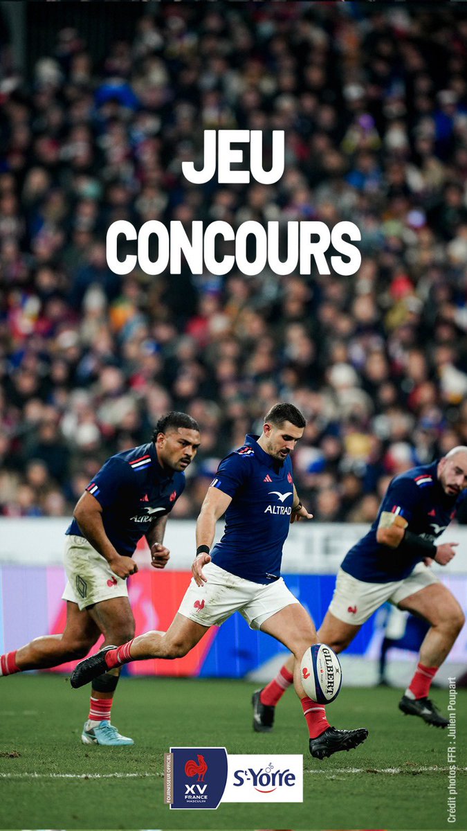 styorreFR's tweet image. 🎁 Jeu Concours 🎁

💥St-Yorre, Fournisseur Officiel des XV de France vous fait gagner✌️𝗽𝗹𝗮𝗰𝗲𝘀 𝗽𝗼𝘂𝗿 𝗙𝗿𝗮𝗻𝗰𝗲 - 𝗘𝗰𝗼𝘀𝘀𝗲. 

🏟️ Match le 15 mars - 21h00

Pour participer, rien de plus simple :

➡️ RT ce tweet 💦
➡️ follow @styorreFR 

#SoifdeVictoire #ITAFRA…