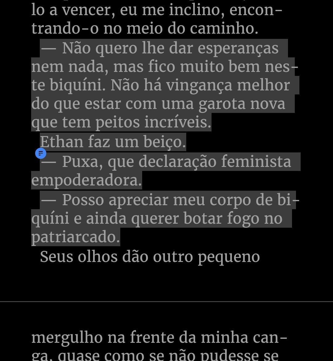 Spoiler - Imperfeitos 
.
.
.
.
KAKAKKAKAK mds eu tô amando esse livro