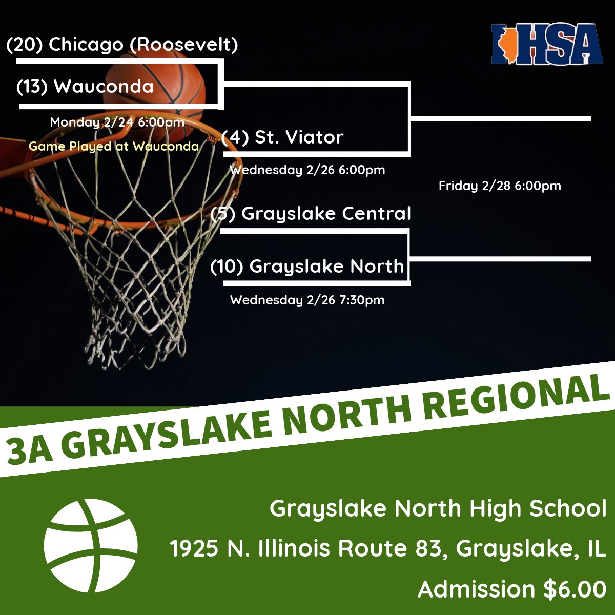 Rams open up IHSA postseason play at the Grayslake North Regional vs Grayslake North! We need our Ram fans out in full force next week! #Together