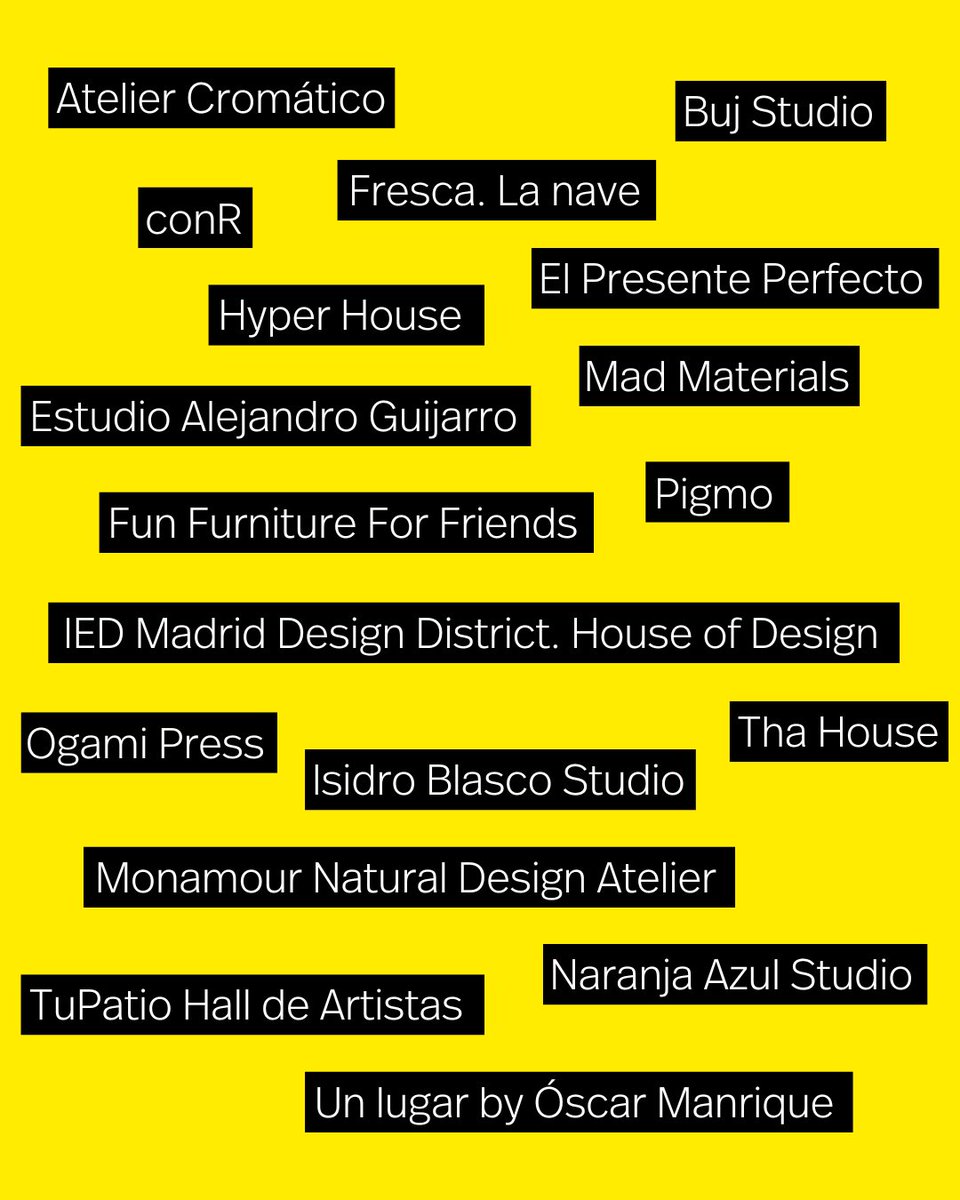 Madrid Design Festival (@madriddesignf) on Twitter photo 🚪 #OPENSTUDIOS ▼ CARABANCHEL. SAVE THE DATE! 📆 28 feb - 2 marzo
📍 El epicentro será el <a href="/IEDMadrid/">IED Madrid</a> Design District. House of Design. El sábado celebrarán un aperitivo en su terraza y presentará los proyectos de sus alumnos.
Más info 🔗 madriddesignfestival.lafabrica.com/programa/open-… 🚪 #OPENSTUDIOS ▼ CARABANCHEL. SAVE THE DATE! 📆 28 feb - 2 marzo
📍 El epicentro será el <a href="/IEDMadrid/">IED Madrid</a> Design District. House of Design. El sábado celebrarán un aperitivo en su terraza y presentará los proyectos de sus alumnos.
Más info 🔗 madriddesignfestival.lafabrica.com/programa/open-…