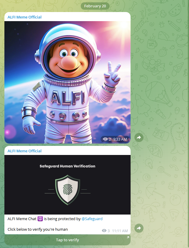 ALFI_Meme's tweet photo. ALFI Meme Official Telegram Channel is back online 🛜 after Dev moved on in January taking the original one with him 

Website and DEX Screener have been just updated with the new link! CTO Game on! 🤘🤘

Link in comments... 🌐

$ALFI #ALFI #ALFIMEME #ALFILOVE https://t.co/aFe4GTp3IL