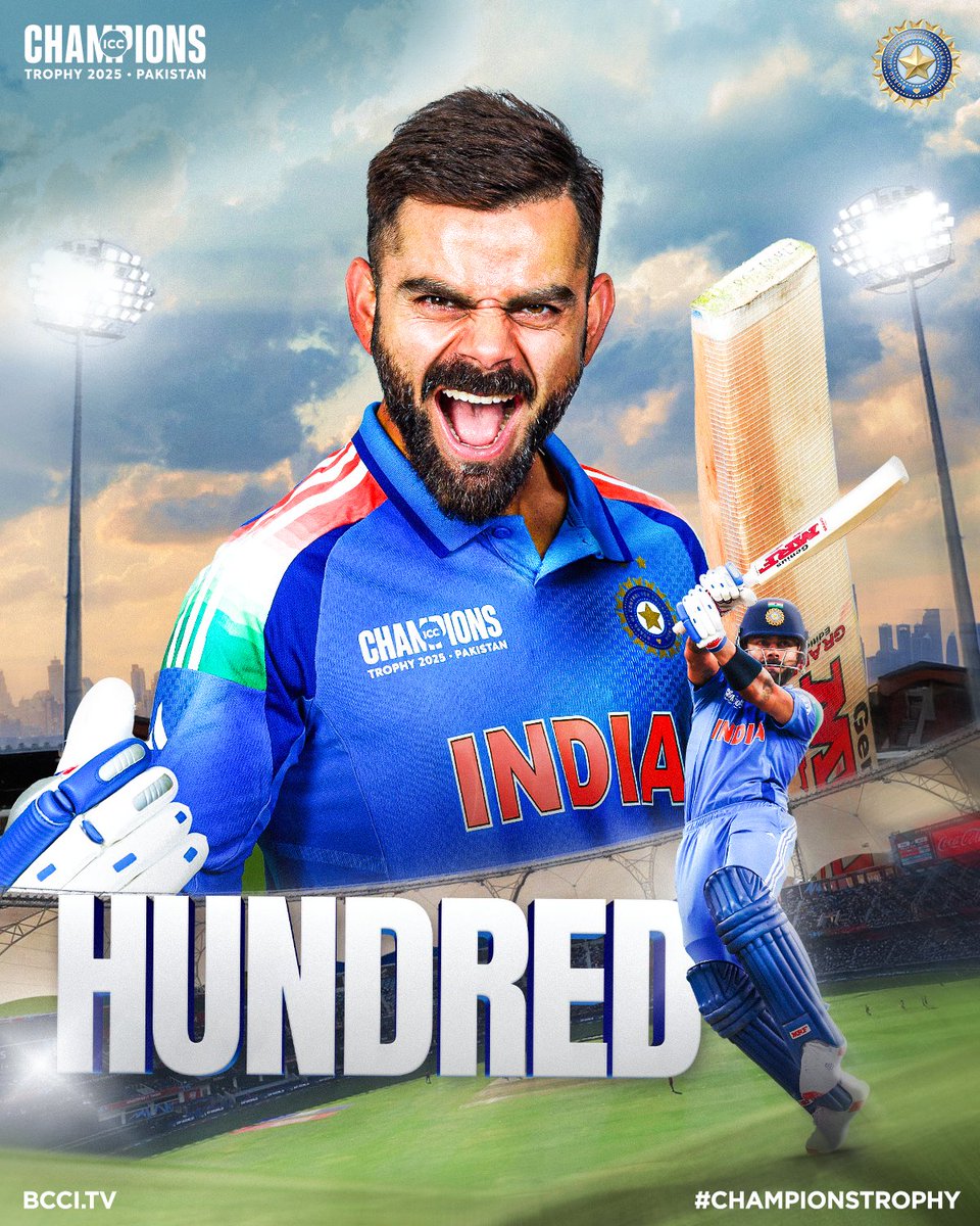 BCCI (@bcci) on Twitter photo Big Game 🏟️
Big Player 😎
Big Knock 💥
King for a reason 👑
Updates ▶️ bit.ly/PAKvIND-CT-2025
#TeamIndia | #PAKvIND | #ChampionsTrophy | <a href="/imVkohli/">Virat Kohli</a> Big Game 🏟️
Big Player 😎
Big Knock 💥
King for a reason 👑
Updates ▶️ bit.ly/PAKvIND-CT-2025
#TeamIndia | #PAKvIND | #ChampionsTrophy | <a href="/imVkohli/">Virat Kohli</a>
