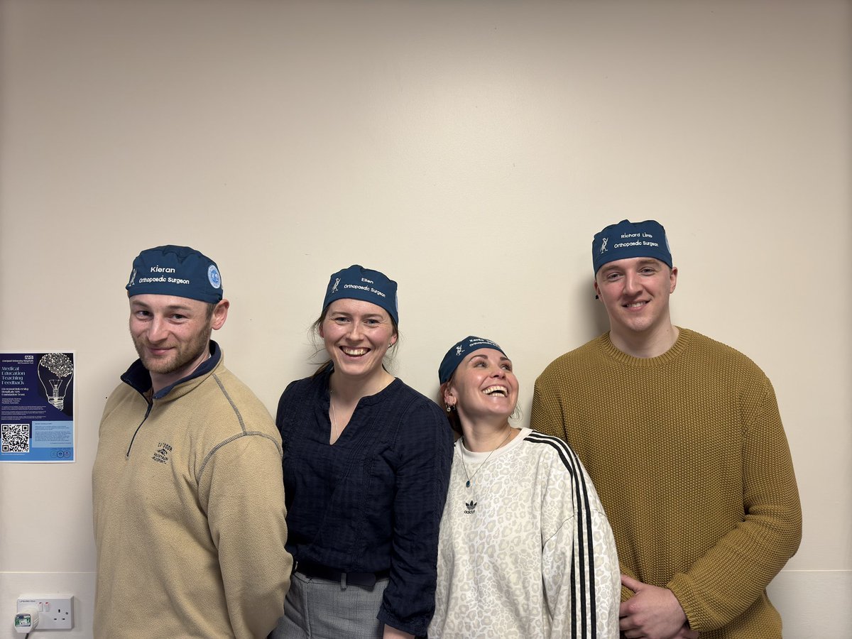 Mersey trainees please collect your <a href="/bota_uk/">BOTA</a> and <a href="/TheFrostickFund/">The Frostick Foundation</a> scrub caps and do your bit to make Orthopaedic surgery in Merseyside more eco-friendly 🌱