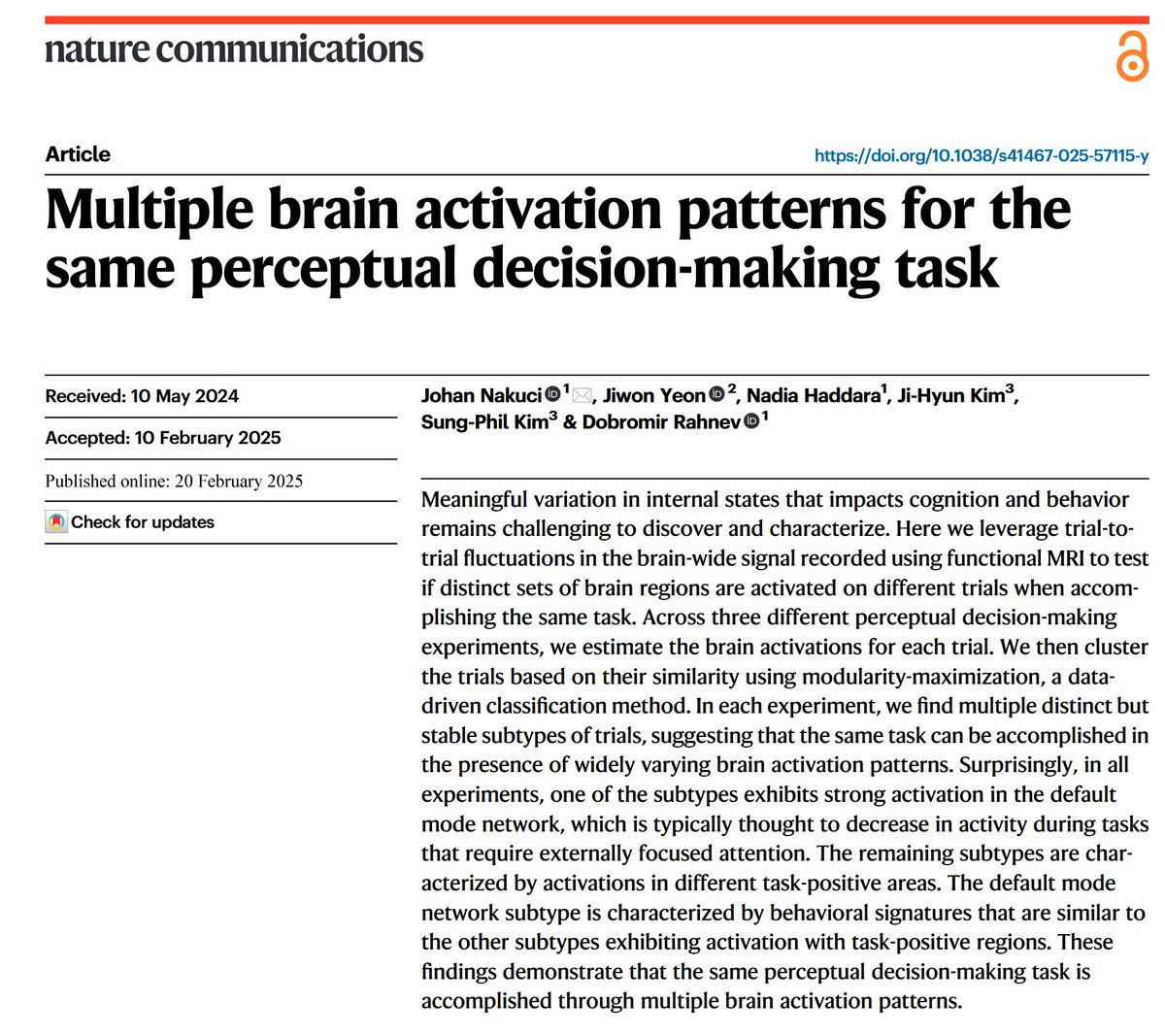 Averaging brain responses is not really a great idea...
#neuroscience
doi.org/10.1038/s41467…