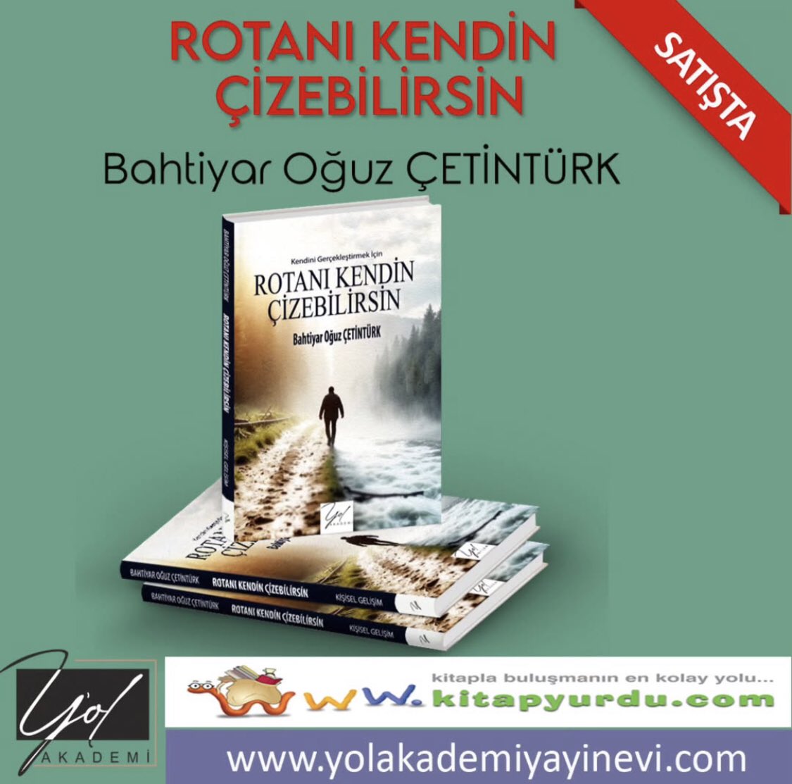 Yazarımız Bahtiyar Oğuz Çetintürk'ün ilk kitabı "Rotanı Kendin Çizebilirsin" satışa çıktı. Toplumun etkisi ve baskısı altında sürüklenen yaşamlardan sıyrılarak kendini tanıma ve kendini gerçekleştirme yolculuğuna geçişi anlatan kitaba kitapyurdu.com'dan ulaşabilirsiniz.