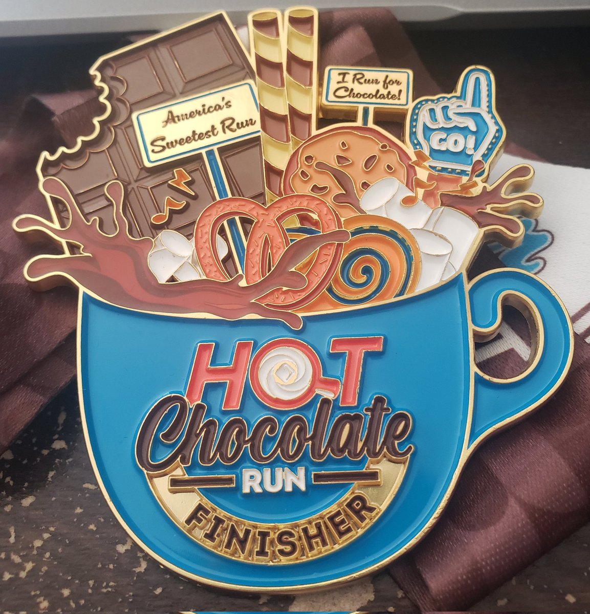 Omg!! My legs are like jello!! Just got home after completing the Hot Chocolate 5k walk in Nashville. Oh boy, it was chilly this morning. But once we got moving, I was pretty warm. Had 4 layers of clothes on, just in case. Not breaking any records with my 1hr7min time.