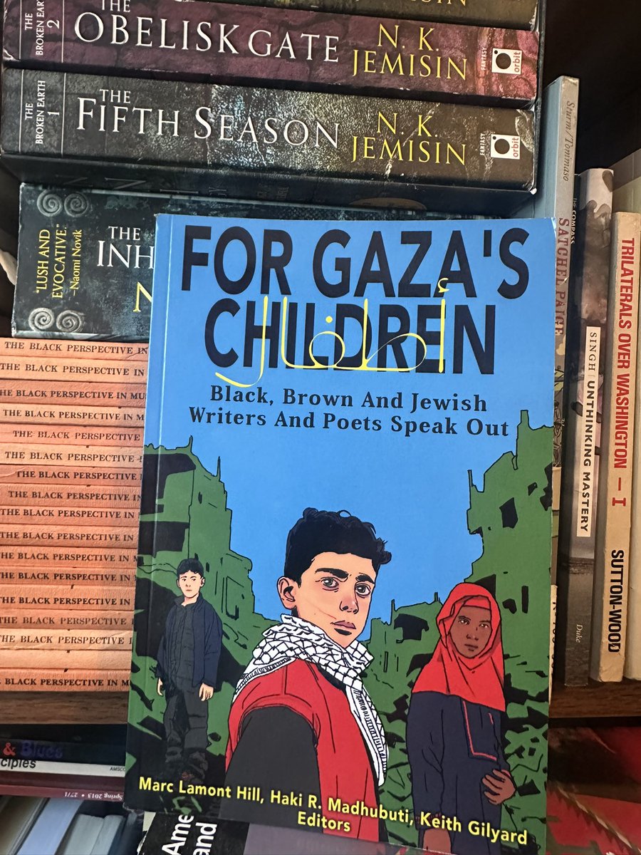 AfricanaCarr's tweet image. #BlackHistoryMonth Day 22 Book 22: “For Gaza’s Children,” a convening of writers in support of Palestine and our common humanity. Respect to @thirdworldpress Haki Madhubuti, @marclamonthill and @keith_gilyard for this. See them on Sunday, Feb 23, here: sankofa.com/sankofaevents