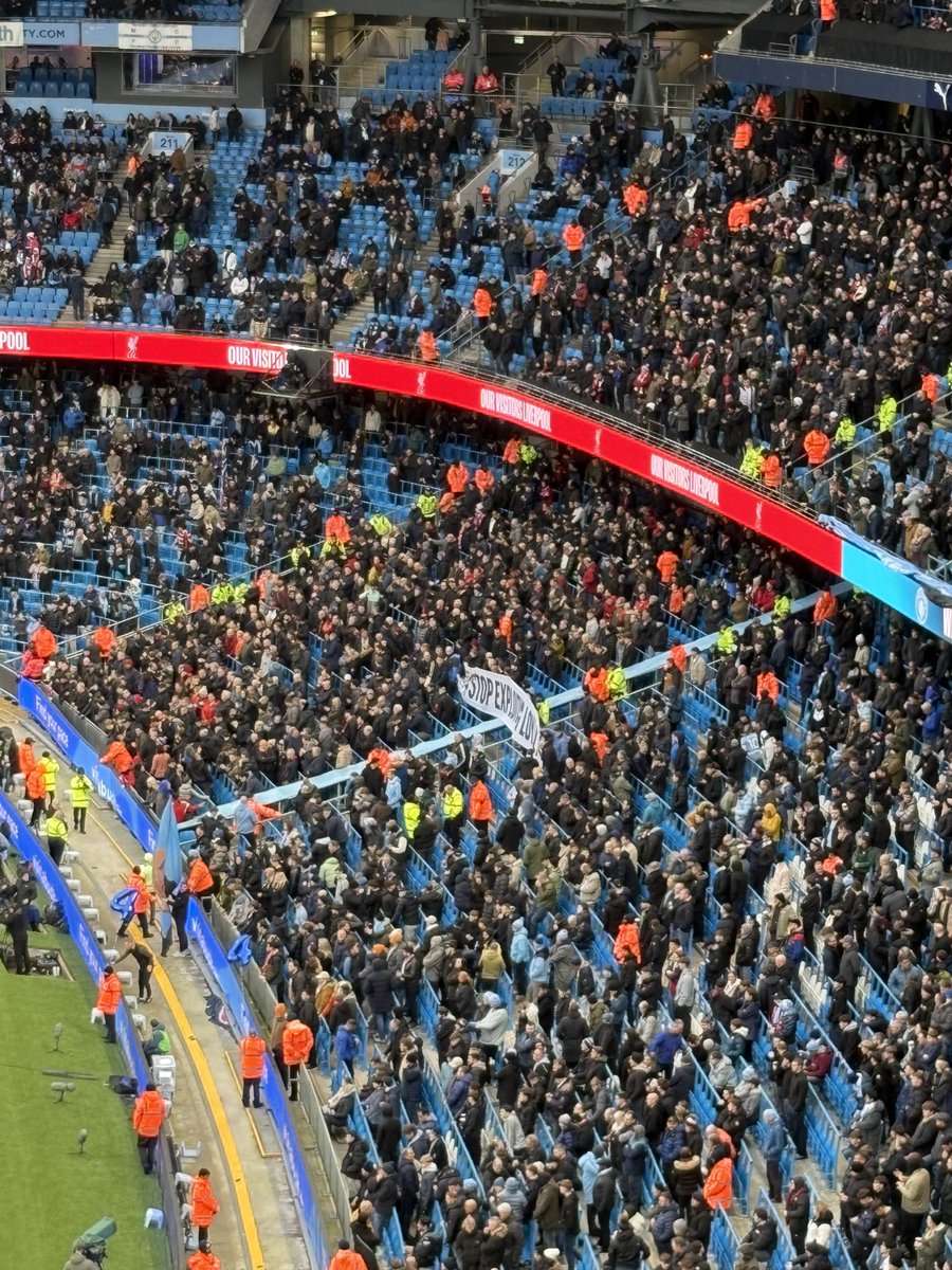 williamashh's tweet image. #Stopexploitingloyalty banner shortly before it was torn down by stewards