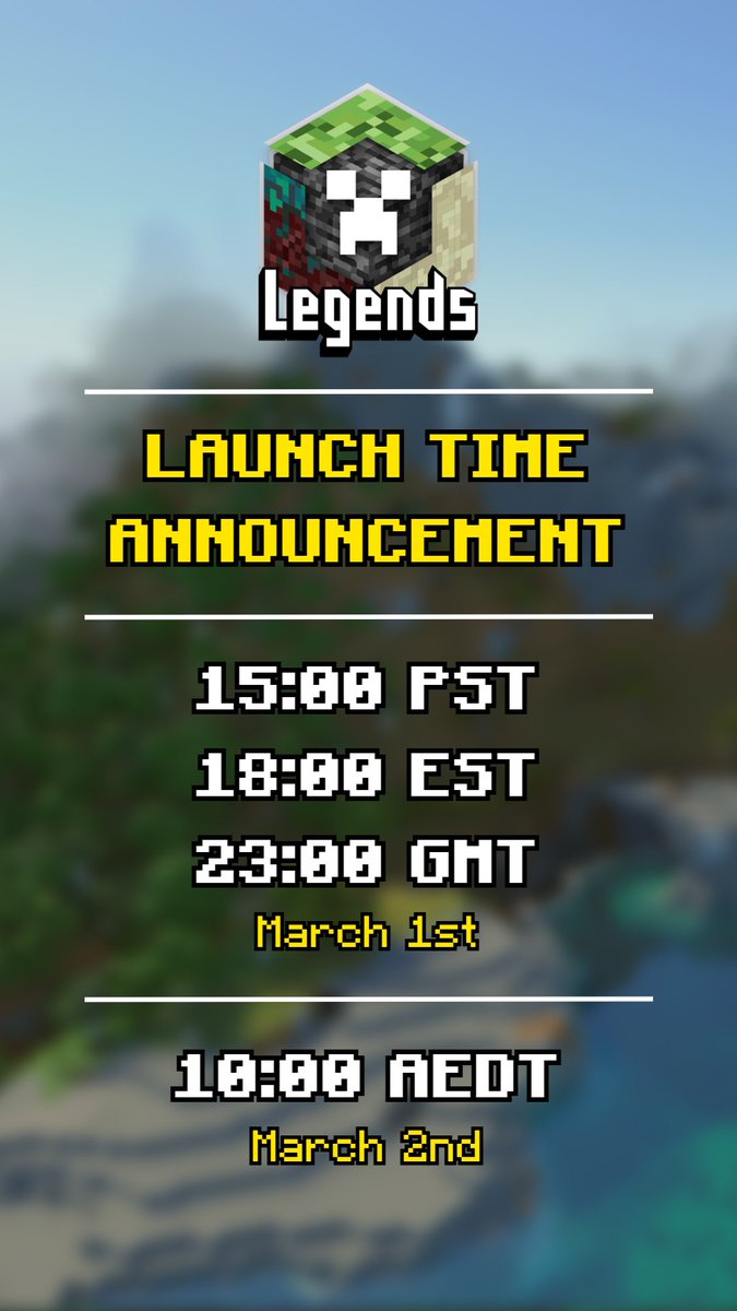 BRLegendsSMP's tweet photo. THE OFFICIAL LAUNCH TIME FOR SEASON 2 IS HERE 🎉 https://t.co/dNm4LVA2Xs