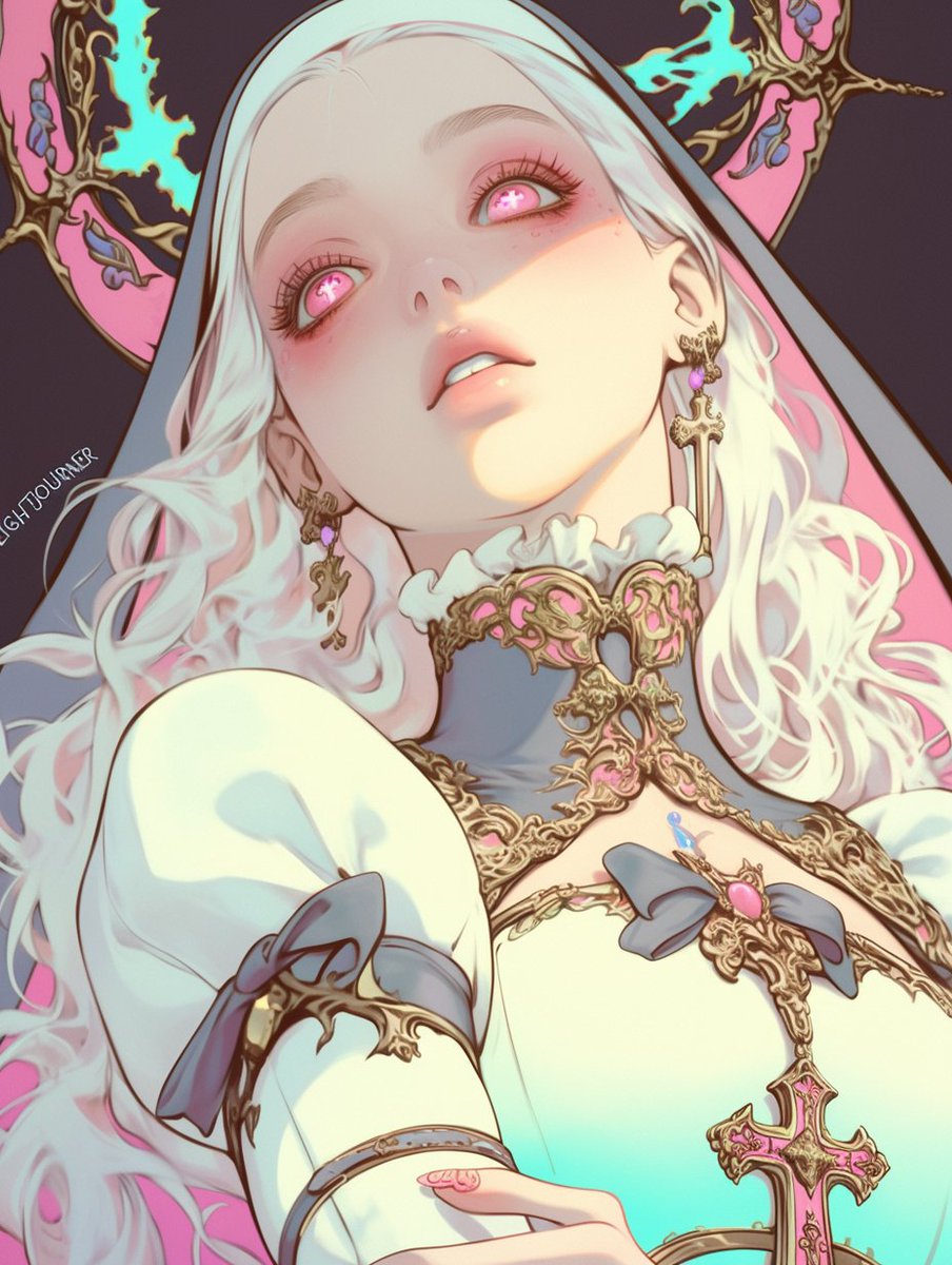 Sister can see your sins 
#SundayisNunday #Nunday #AIイラスト #AIart #nijijourney