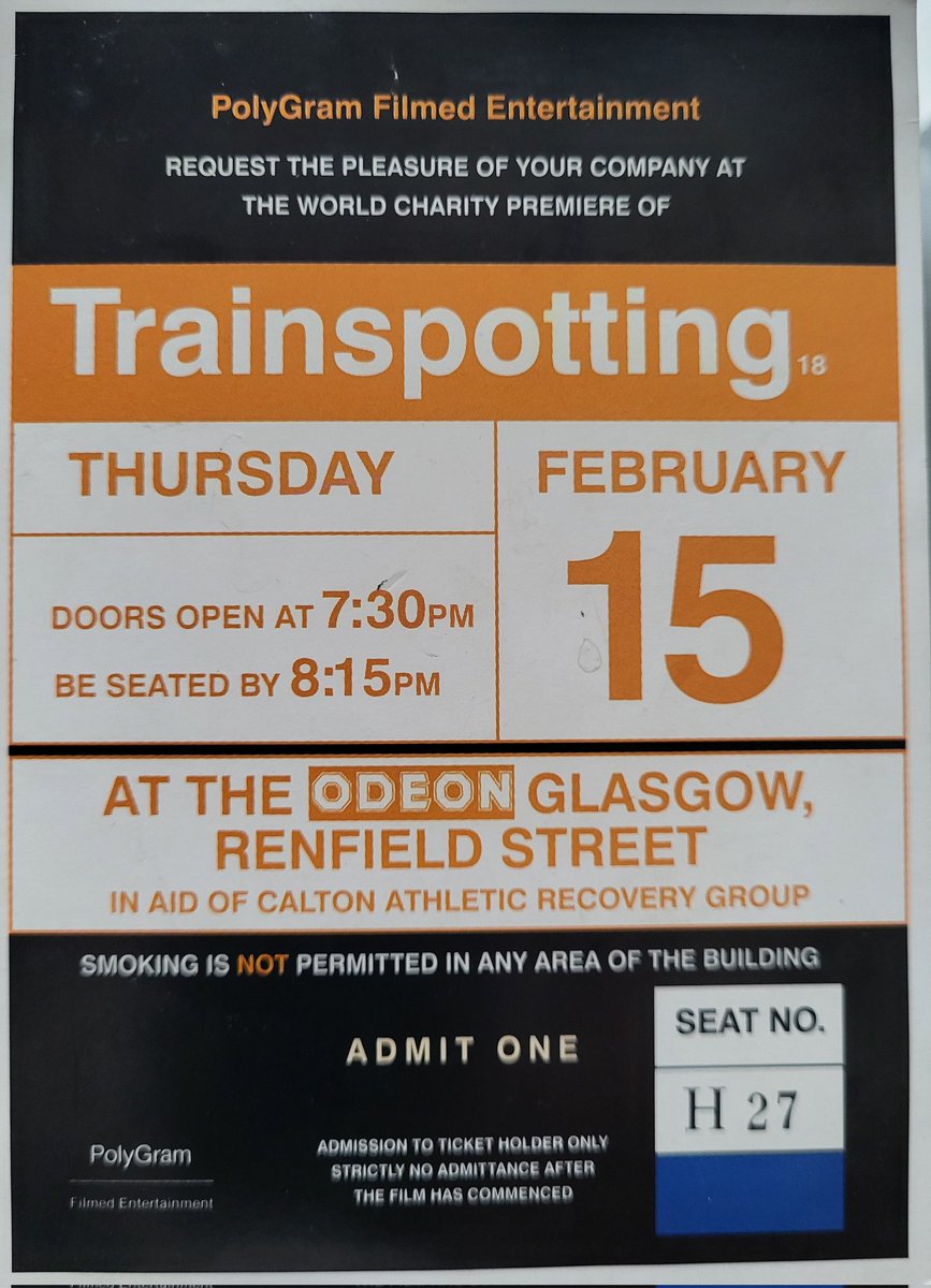 Dylangt7's tweet photo. @ATRightMovies The charity premiere in Glasgow was in aid of the Calton recovery group as well. https://t.co/uISOJ29IVR