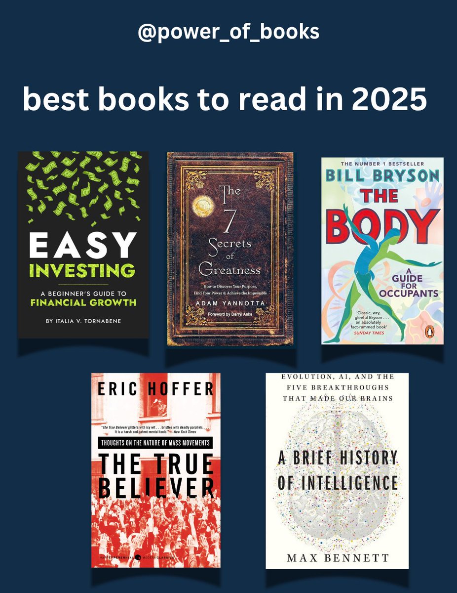 Powerofbooks3's tweet photo. Five Best Books To Read In 2025 📚 https://t.co/UmfFsXLf1b