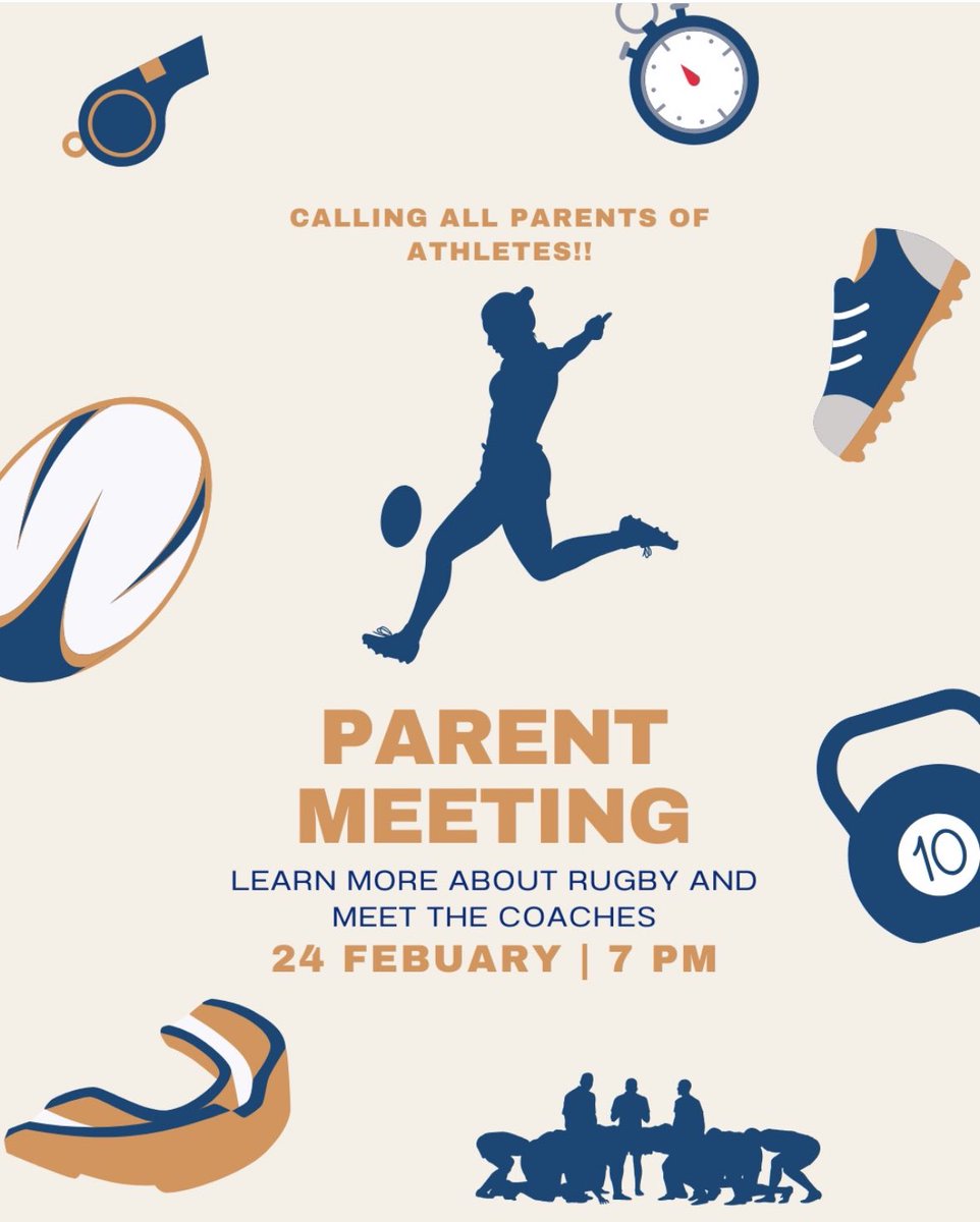 Tomorrow evening! Meet the Coaches and Captains! Bring any questions you may have!