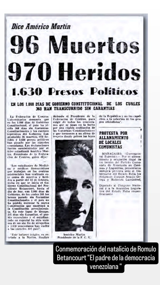 keiderbernal241's tweet photo. @DianaCamacaro Uno de los fundadores de tu partido (R.B) fue responsable de esto, y ve como exaltas. https://t.co/unYTaqVIrT