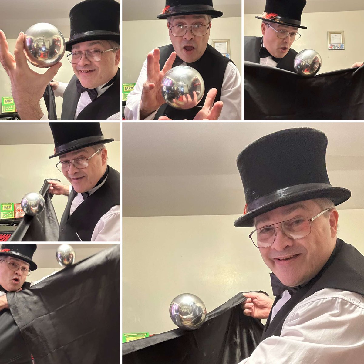 StoryCharmRec's tweet photo. The Zombie Ball magic routine a classic of magic!
"Silver ball fly's up into &amp; around a black silk!"

Book your magic show or inquire today! https://t.co/pwIYyotXv7  
London Ontario  
Southwestern and, 
Southern Ontario Canada  
#birthday #magic #magician #magicshow #fun #events https://t.co/UYMuuVmoyI