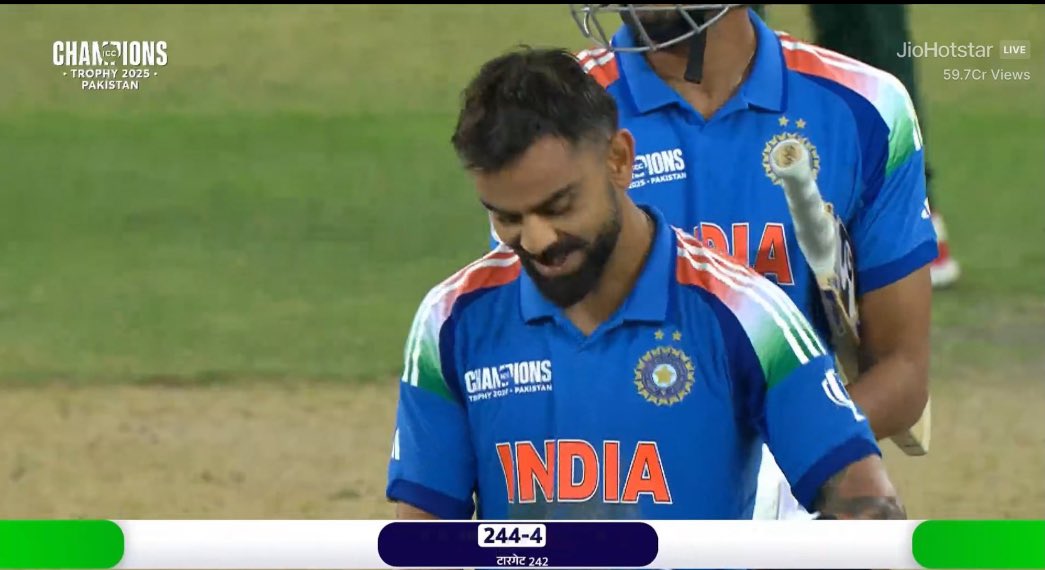 Neil Barman (@hey_neil_b) on Twitter photo 46th over onward, no one was worried if India will win the match, but whether <a href="/imVkohli/">Virat Kohli</a> will get his #century !!!
#INDvsPAK #ChampionsTrophy 46th over onward, no one was worried if India will win the match, but whether <a href="/imVkohli/">Virat Kohli</a> will get his #century !!!
#INDvsPAK #ChampionsTrophy