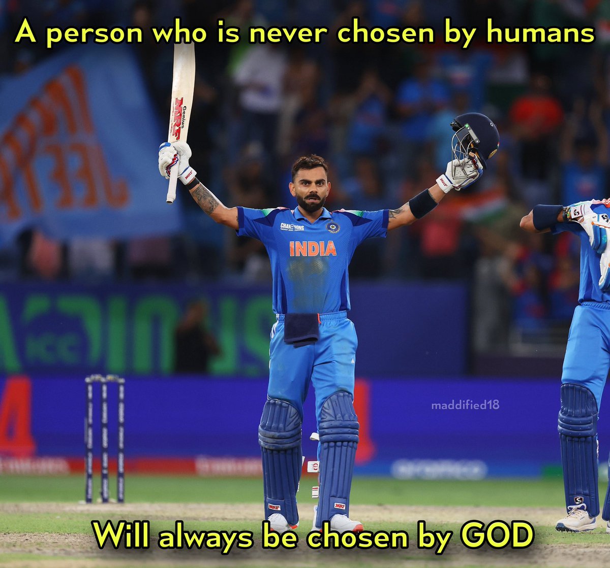 God is Great 🙇🏻‍♀️ 82nd century for Virat Kohli 👑