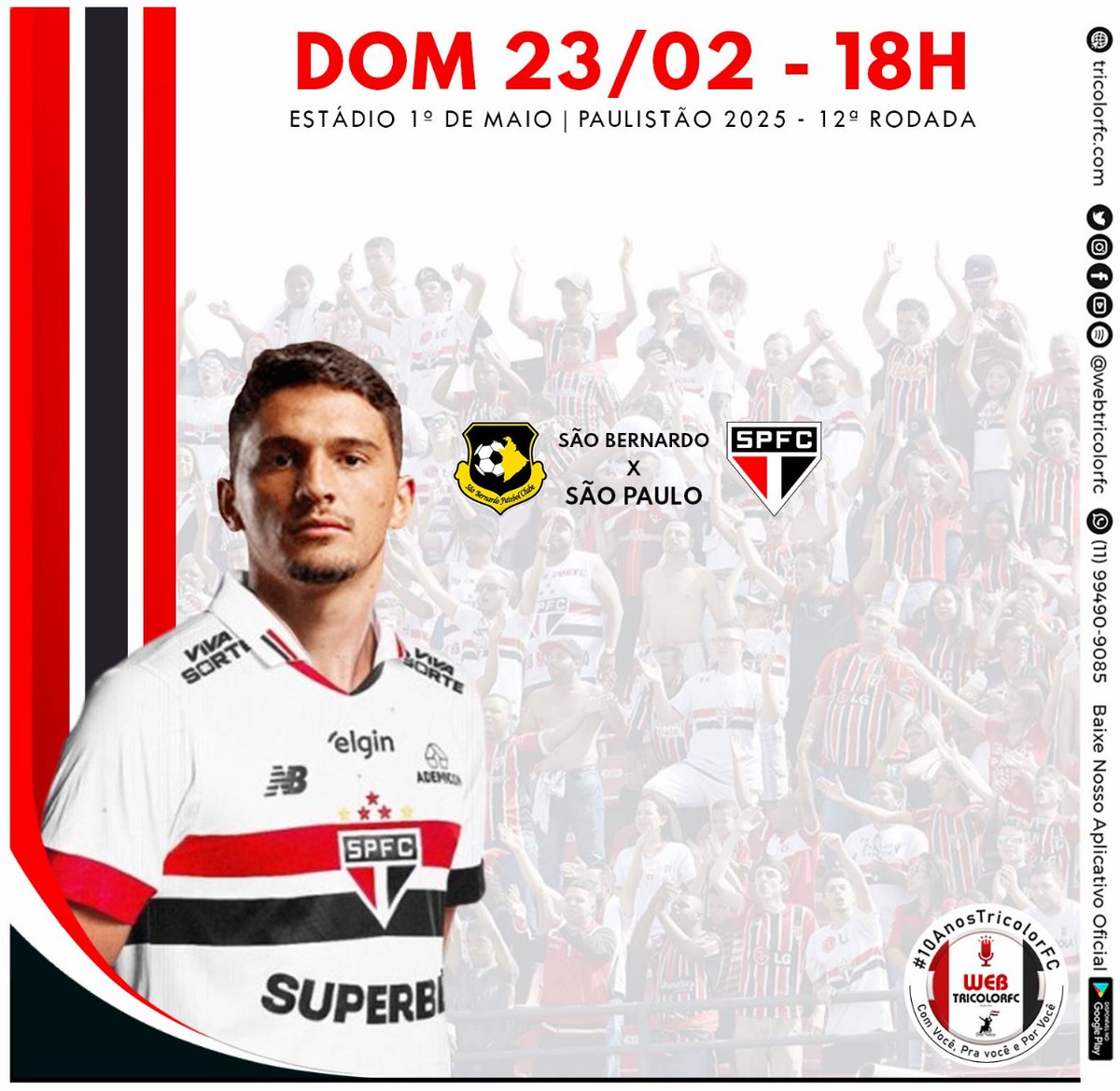WebTricolorFC's tweet photo. 23.02/18H - CAMPEONATO PAULISTA DE FUTEBOL
- vivo - WEB RÁDIO TRICOLORFC
SBFC X SPFC
Equipe:  @dlrsalles   @Berevidoca  Adriano Max Rafael Favero de Goes
https://t.co/WMAeETHQY0
Radios Net:  https://t.co/1vJE0qsQTQ
App: TRICOLORFC https://t.co/DuXGzRZkir