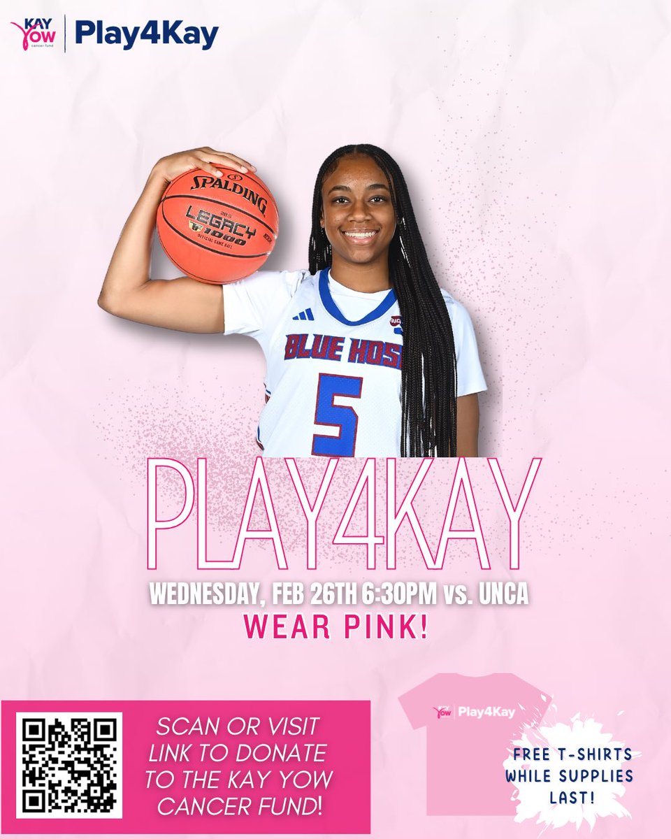 Presbyterian College Womenโs Basketball (@bluehosewbb) on Twitter photo ๐ ๐๐๐ฒ๐ฌ ๐๐ฐ๐๐ฒ ๐๐ซ๐จ๐ฆ ๐จ๐ฎ๐ซ #๐๐ฅ๐๐ฒ๐๐๐๐ฒ ๐ ๐๐ฆ๐!
Come out to our #Play4Kay game on February 26 at 6:30 PM. Help us reach our goal for the @kayyowfundย
Hold down the QR code or visit the link to donate today!
๐ tinyurl.com/4x74k47x ๐ ๐๐๐ฒ๐ฌ ๐๐ฐ๐๐ฒ ๐๐ซ๐จ๐ฆ ๐จ๐ฎ๐ซ #๐๐ฅ๐๐ฒ๐๐๐๐ฒ ๐ ๐๐ฆ๐!
Come out to our #Play4Kay game on February 26 at 6:30 PM. Help us reach our goal for the @kayyowfundย
Hold down the QR code or visit the link to donate today!
๐ tinyurl.com/4x74k47x