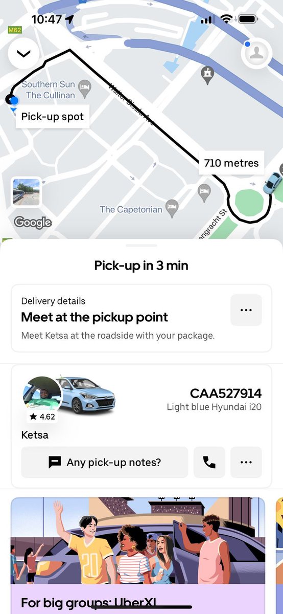 Cape Town this is an absolute long shot but desperation dictates 

This driver stole my laptop bag this morning in an uberCollect trip. My passport is in the bag and I need it to travel internationally tomorrow. 

I just want my passport dawg.
