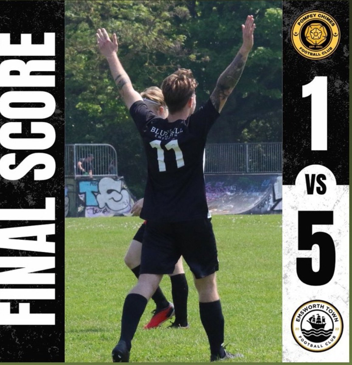 We march on, scrappy start but much improved second half and left 4 or 5 on the pitch.

Four more wins to claim the Division title, again !